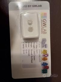 coppia di diamanti 1,060 carati