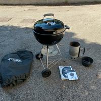 Barbecue Weber Compact Kettle + braciere + telo