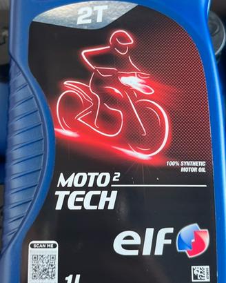 Olio 2 Tempi ELF Moto 2 Tech 100% Sintetico - 1L