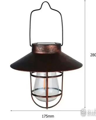 X6 Lanterna solare retrò lampada