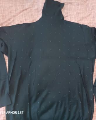 Maglia collo alto blu Armani Collezioni 52