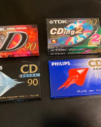 5 cassette di registrazione 2 cromo 1 ferro 1 norm