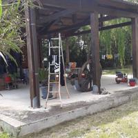 Gazebo in legno massello 10x10x6 metri