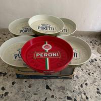 Vassoi pubblicitari vintage rotondi