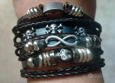 4. Bracciali Punk/Rock Regolabili 