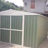 Box prefabbricato in acciaio 360x430cm -15mq verde