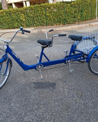 triciclo tandem 3 ruote
