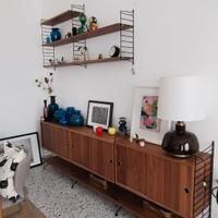 Libreria String System 240 cm come nuova, noce