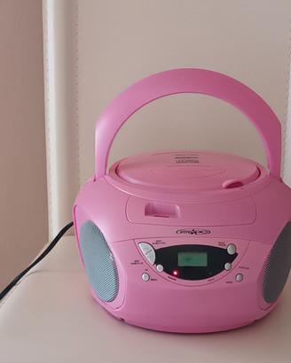 Stereo Portatile Mp3 color Rosa Nuovo 