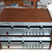 2 Amplif. filo diff. + 2 coppie di Vu-Meter.