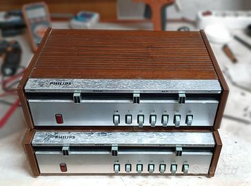 2 Amplif. filo diff. + 2 coppie di Vu-Meter.