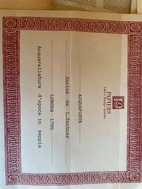 Acqueforti originali di Zentner 1795 1797