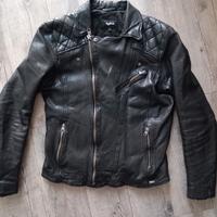 Giacca in pelle moto cafe racer style