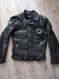 Giacca in pelle moto cafe racer style