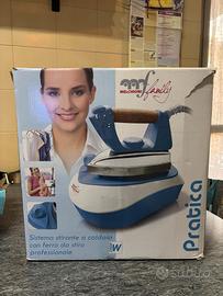 sistema stirante a caldaia con ferro da stiro prof