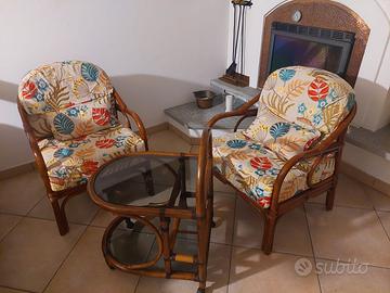 Set completo salotto in bambu