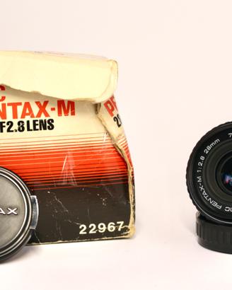SMC Pentax-M 28mm f/2.8 Pentax K TESTATO e scatola