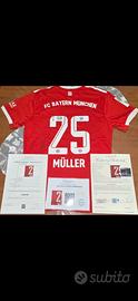 Bayern Monaco autografata da Thomas Müller 2 C.O.A