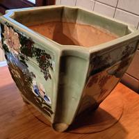 Antico vaso cinese bonsai  porcellana Celadon