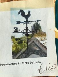 Segnavento in ferro battuto