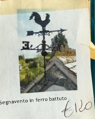 Segnavento in ferro battuto