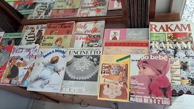 RIVISTE VINTAGE PER AMANTI UNCINETTO,RICAMO,CUCITO