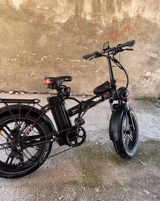 *Fat Bike Elettrica RKS Nero-M 48V – SOLO 369 KM