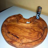 Posacenere in legno d'ulivo