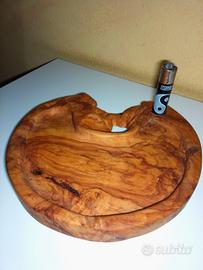 Posacenere in legno d'ulivo