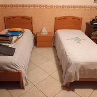 Letti singoli compreso materasso e 2armadi