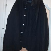 Giacca jeans uomo oversize colore nero XXL