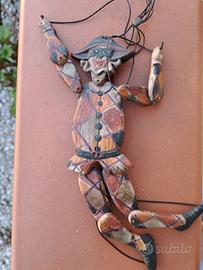 Marionetta artigianale Arlecchino