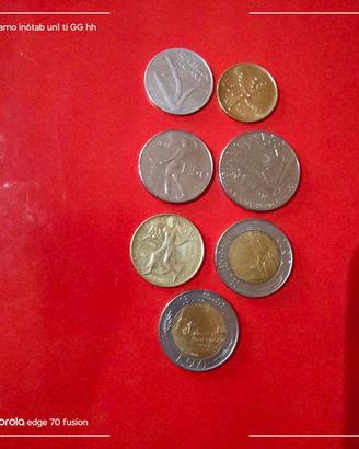7 monete italiane 1981/82