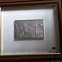 Quadro lastra argento 925