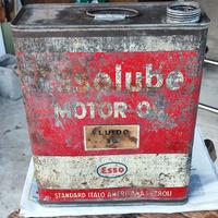 Scatola latta vintage olio Essolube