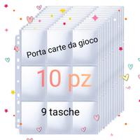 10 Fogli raccoglitori Nuovi per carte da gioco