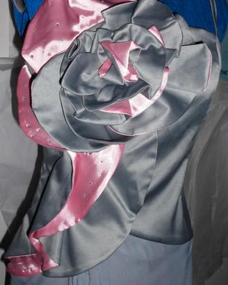 abito lungo due colori 