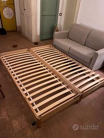Rete Letto Ikea legno singolo/doppio