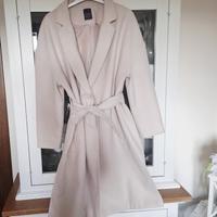 cappotto primaverile 44 donna rosa lungo curvy gia