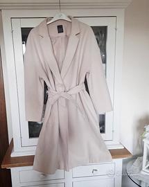 cappotto primaverile 44 donna rosa lungo curvy gia