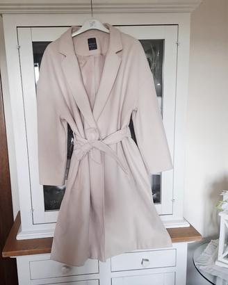 cappotto primaverile 44 donna rosa lungo curvy gia