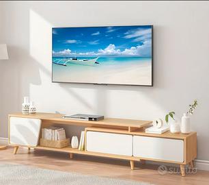 Mobile per soggiorno moderno bianco elegante legno