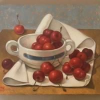 Carmela Saedtler Ciliege olio su tela 