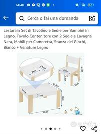 Tavolino per bambini
