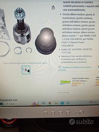 Kit giunti omocinetici, per Fiat panda e Fiat 500