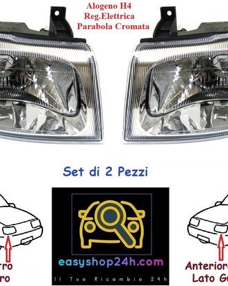 SET 2 FARO FANALE PROIETTORE ANTERIORE DX e SX PER