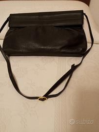 Borsa nera vintage. Morbida pelle, come nuova