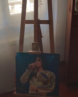 Cavalletto da pittura in legno regolabile da terra