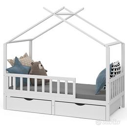 LETTO BAMBINI A CASETTA CON CASSETTI