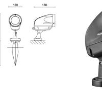 Proiettore orientabile per esterni a LED 5 Watt